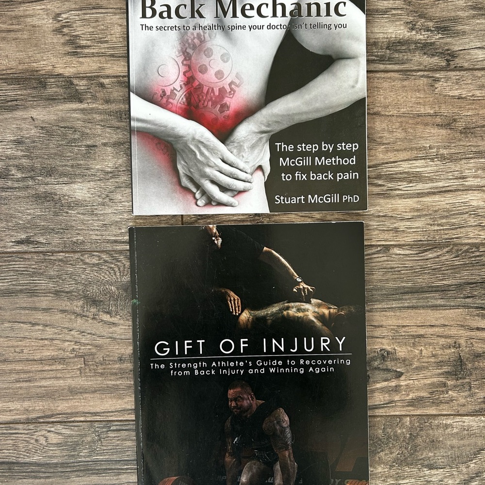 Back Mechanic and Gift of Injury Books
